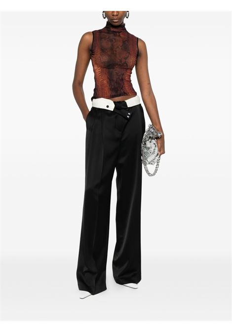 python tank top woman black and brown JEAN PAUL GAULTIER | 26/01-W-TO410-M012P6000